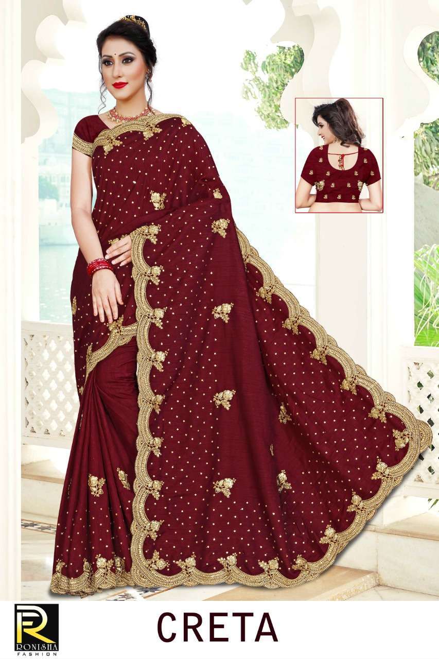 ranjna saree creta dola silk occasional wear saree collection