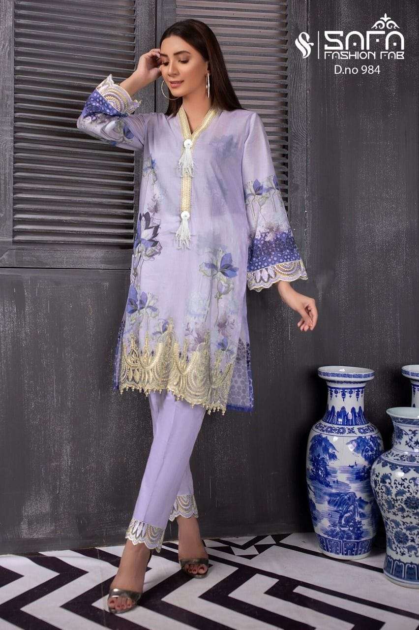 SAFA FASHION SF-984 DESIGNER HEAVY MUSLIN TUNIC 