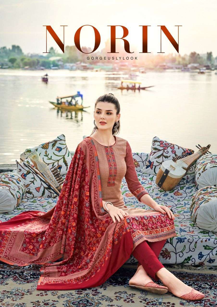 sargam norin series 251001-251006 pure pashmina suit 