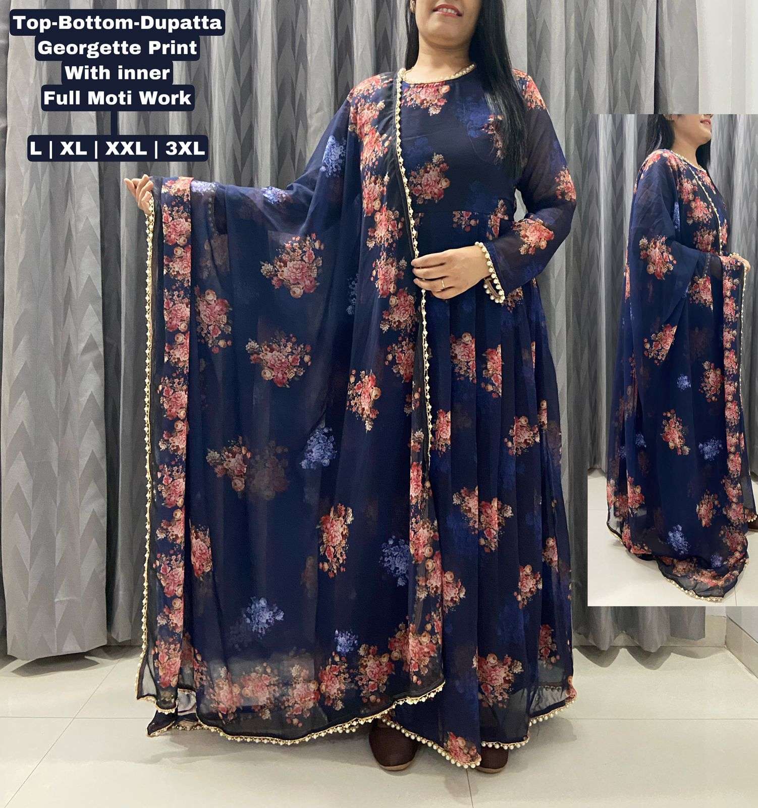 SELFIE 4.0 DESIGNER GEORGETTE PRINT SUIT 