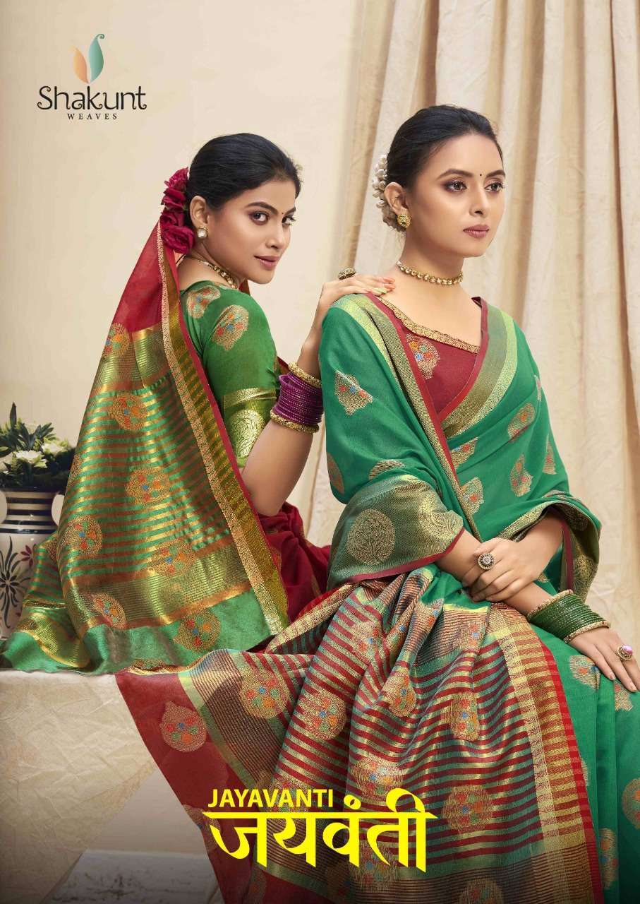 shakunt jayavanti series 30361-30366 cotton weaving saree