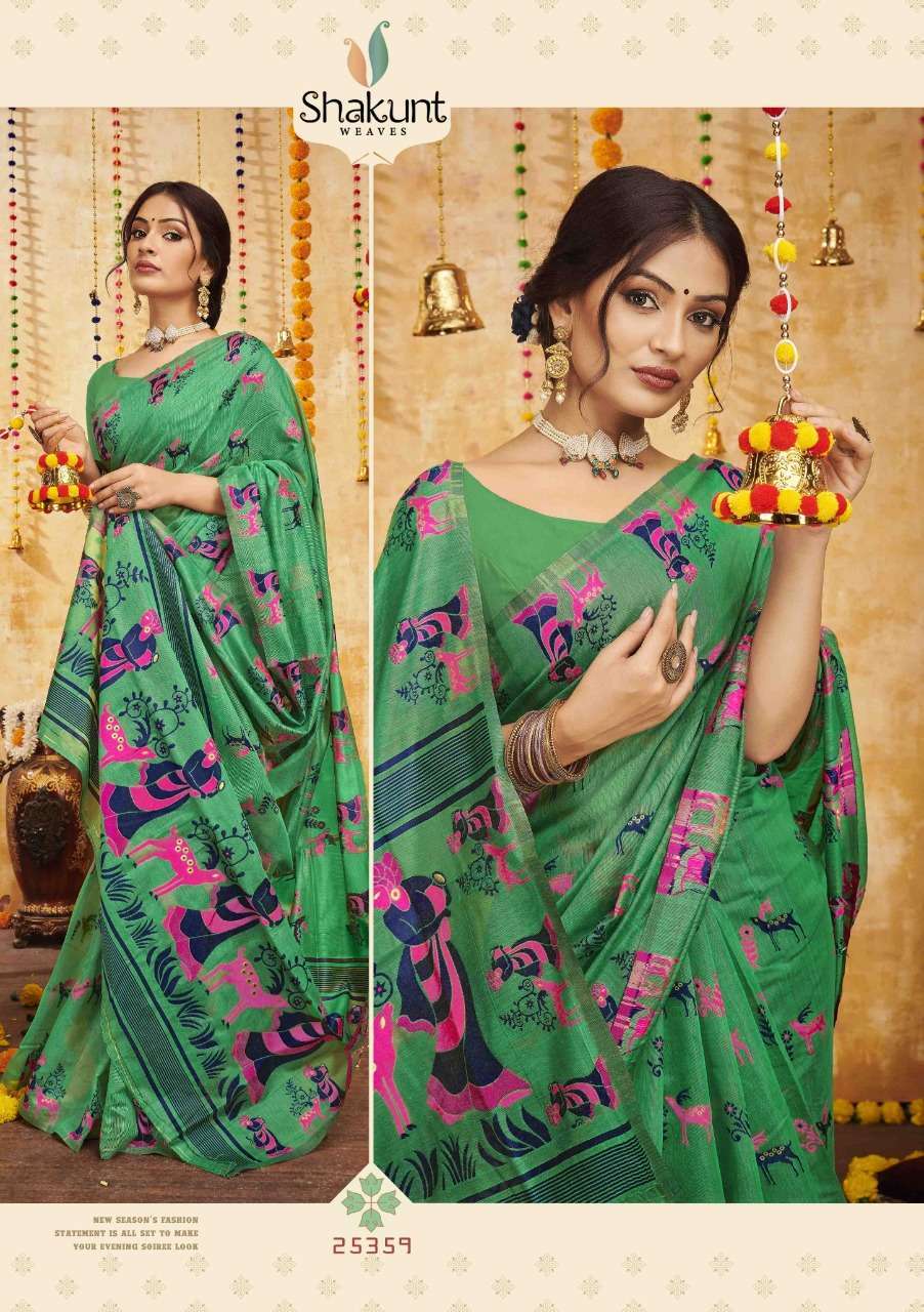 shakunt kalasanskriti series 25356-25361 art silk saree