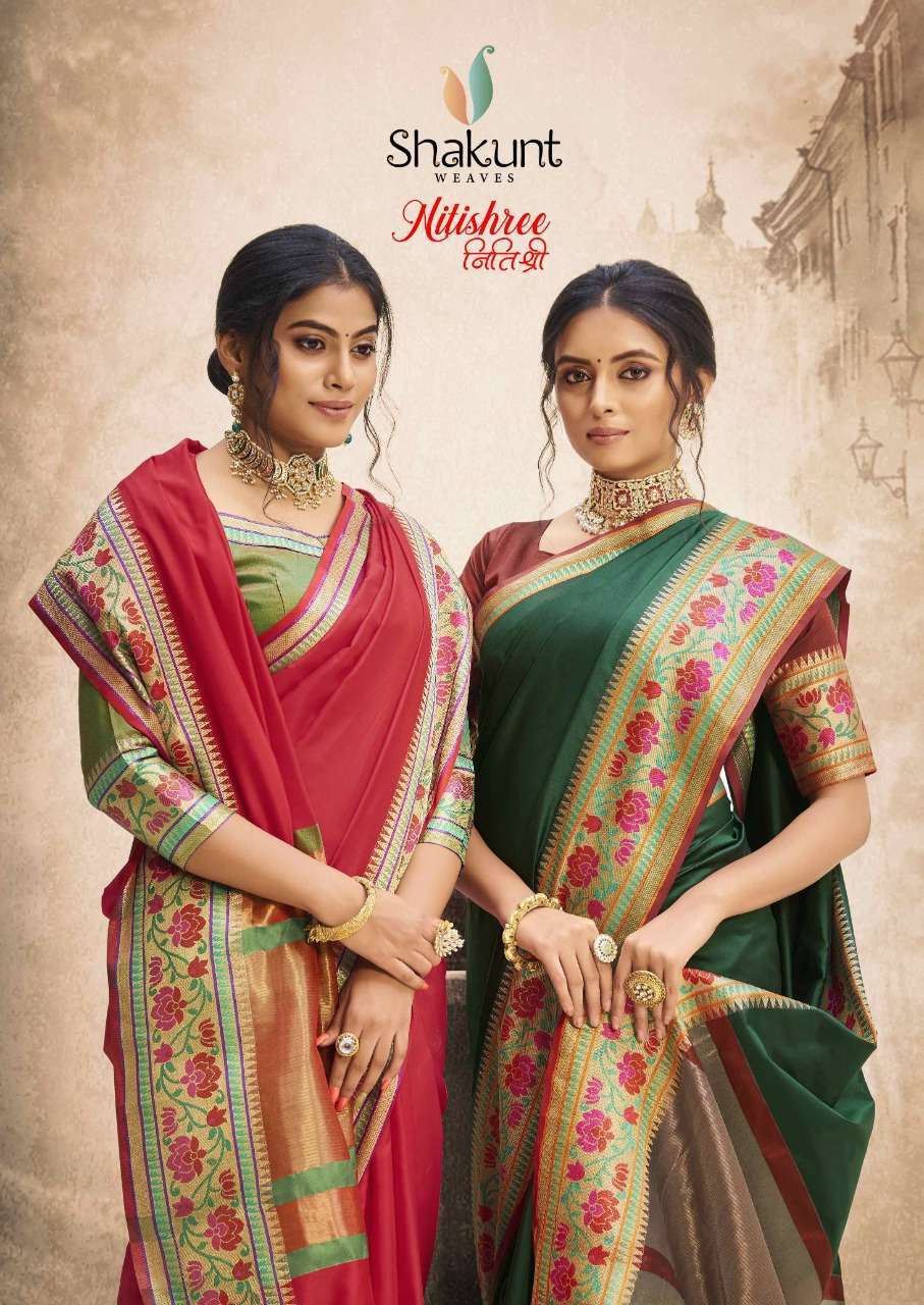 shakunt nitishree series 30321-30326 art silk saree