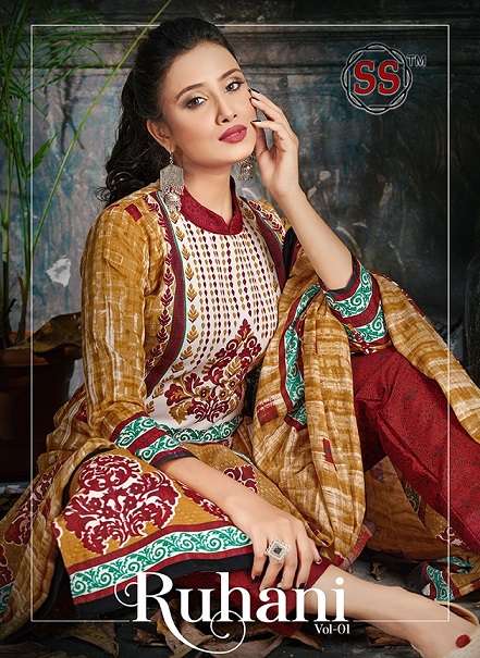 ss ruhani vol 1 series 1001-1012 indo cotton suit