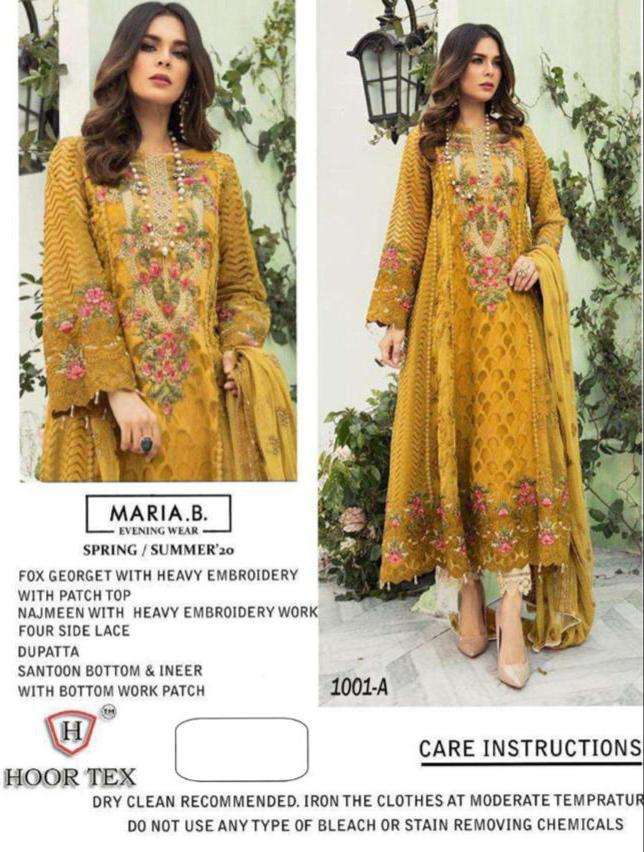 SUPER HIT DESIGN 1001 MARIA.B DESIGNER FAUX GEORGETTE SUIT 