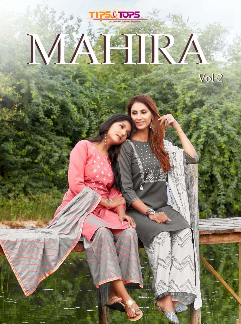 tips & tops mahira vol 2 series 1001-1006 premium silk suit 