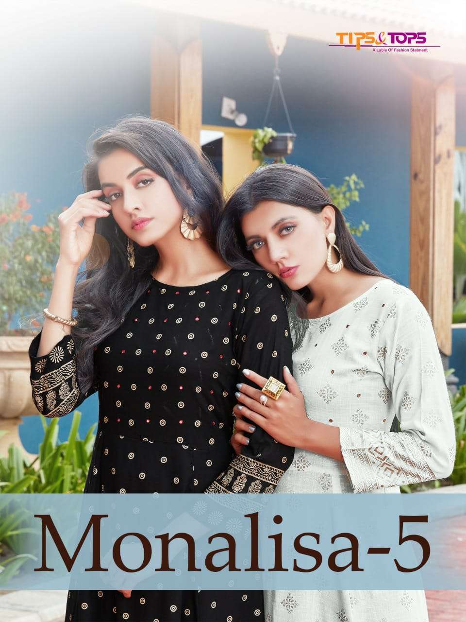 tips & tops monalisa vol 5 series 01-06 heavy rayon slub kurti 