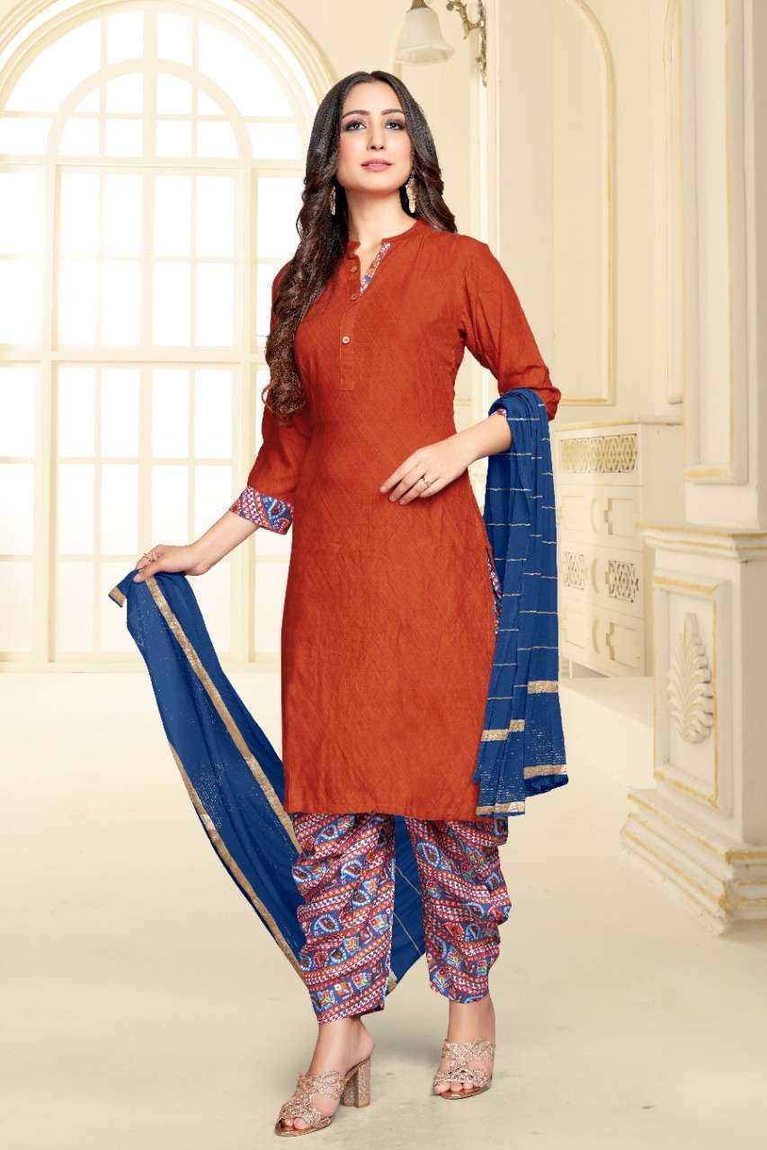 tunic house rani-nx heavy viscose rayon readymade suit 