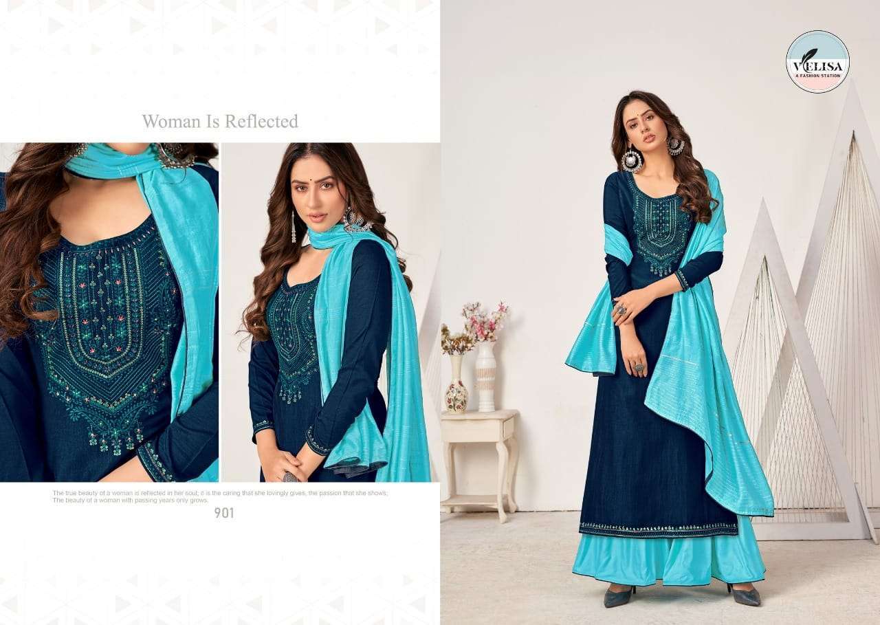 velisa elina series 901-904 jam silk with coding style sequence work suit 