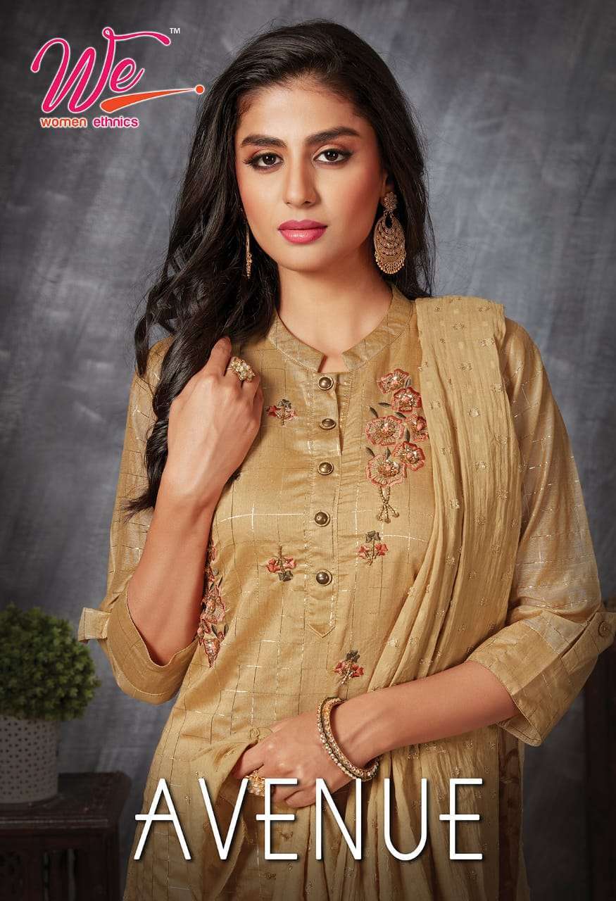 we avenue series 4601-4606 soft silk kurti with dupatta work 