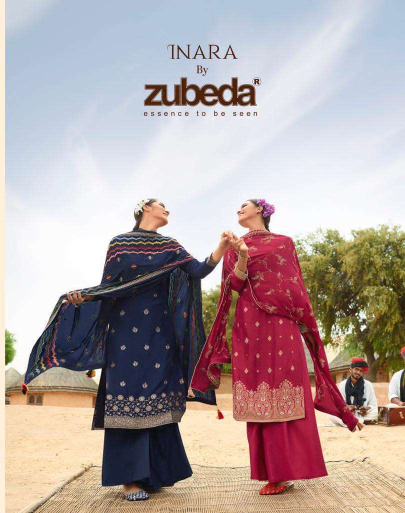 zubeda inara series 22601-22607 fancy embroidery suits