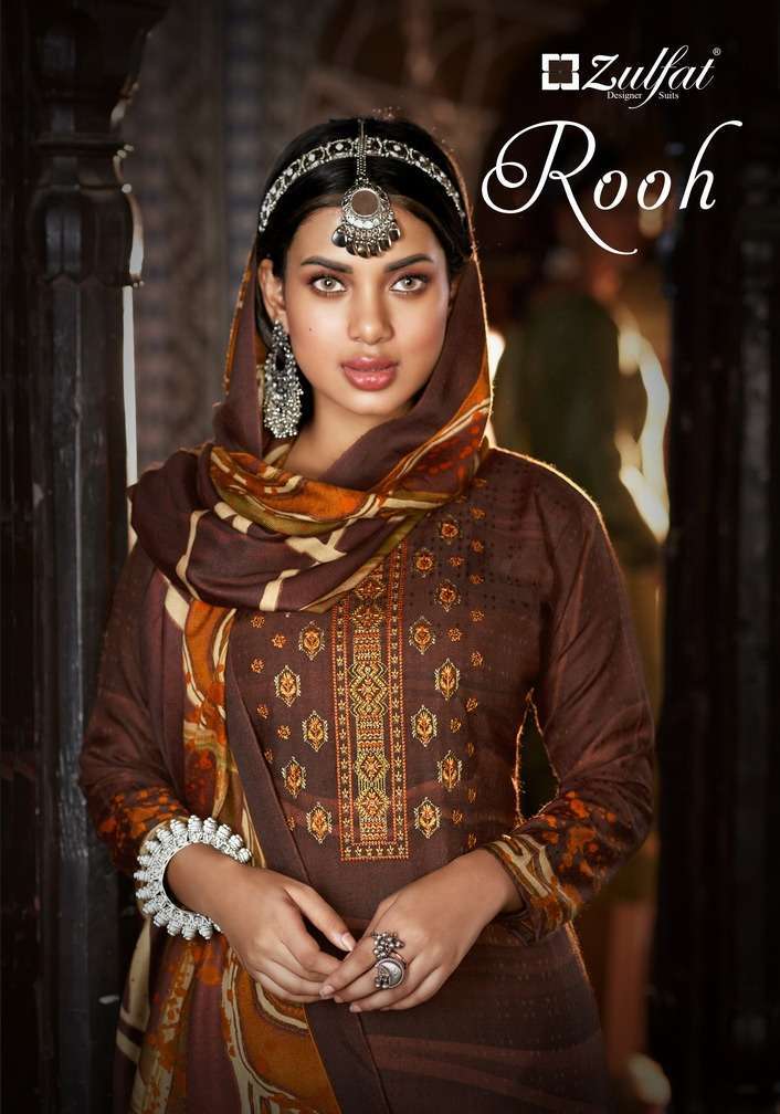 zulfat rooh series 356001-356010 Pure Pashmina suit