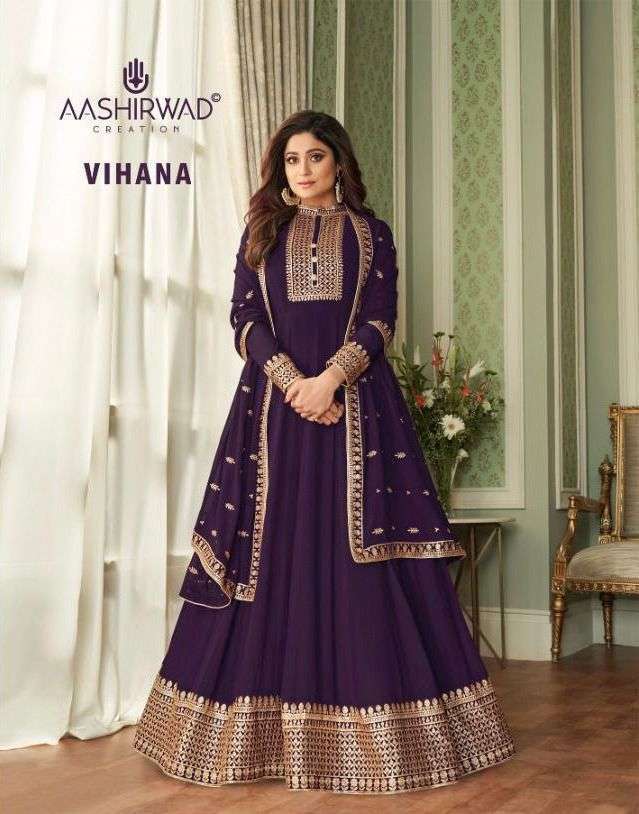 aashirwad vihana series 8626-8630 real georgette suit