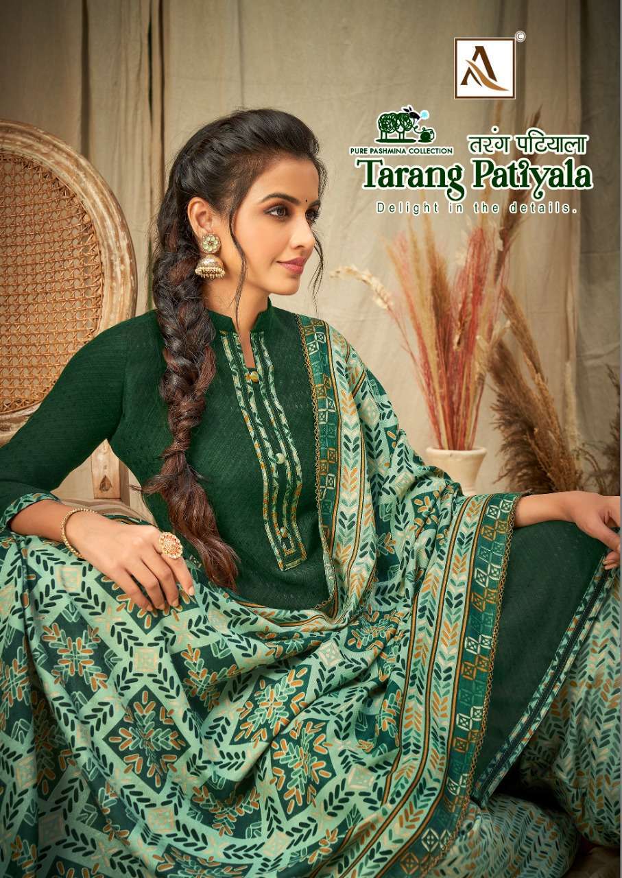 alok suits tarang patiyala series 001-010 Pure Wool Pashmina suits 