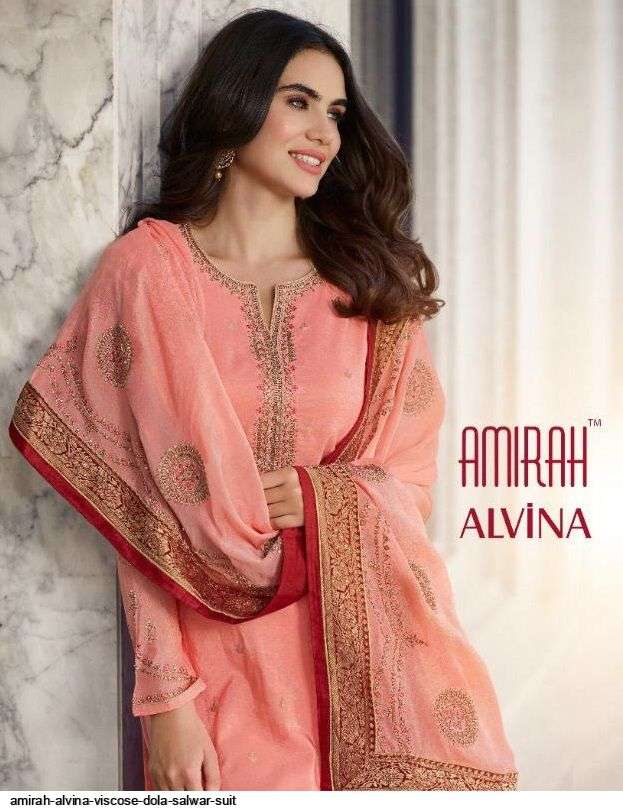 amirah alvina series 14071-14078 Viscose Dola jacquard suit