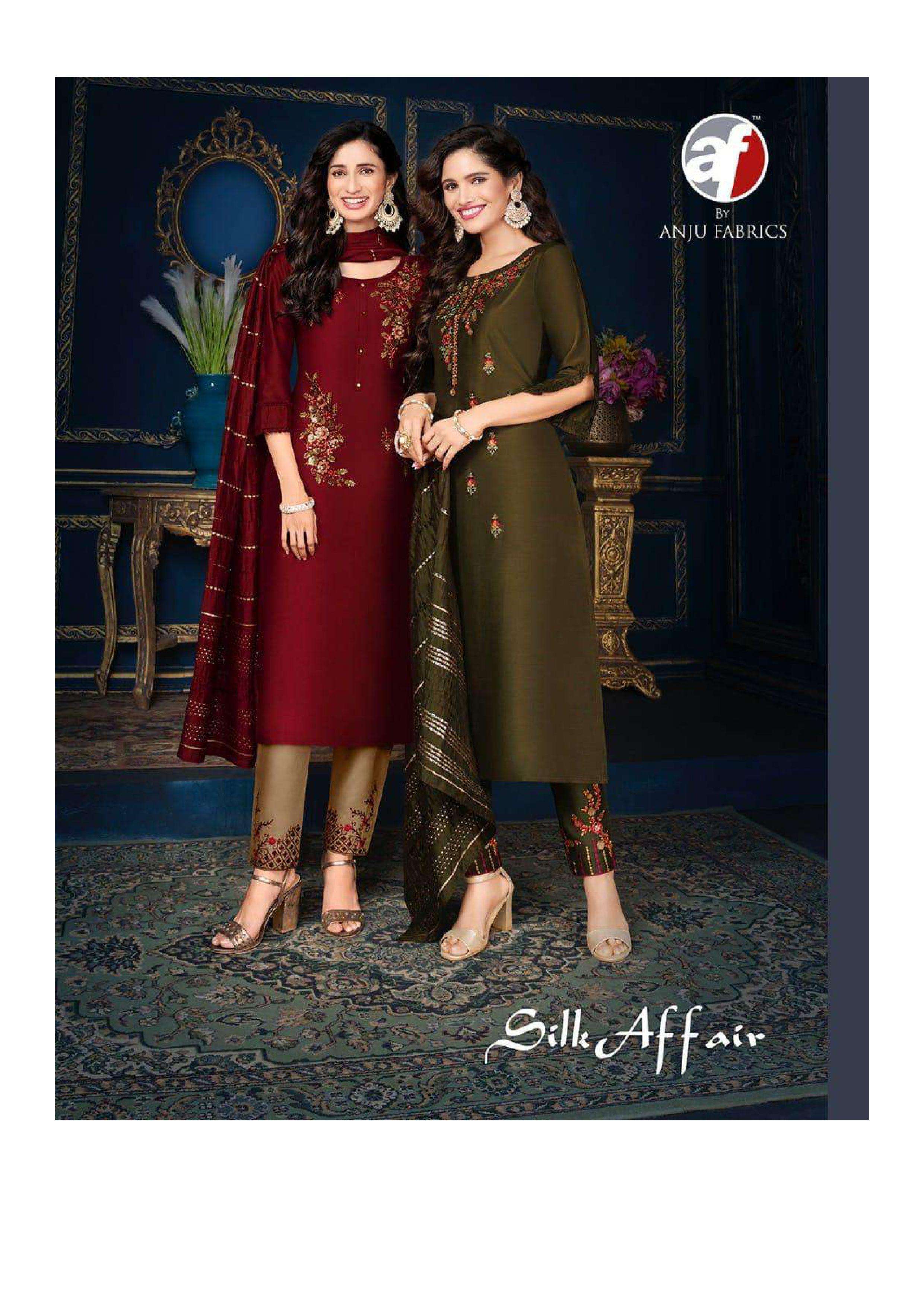 anju fab silk affair 5011-5018 comfort silk suit 