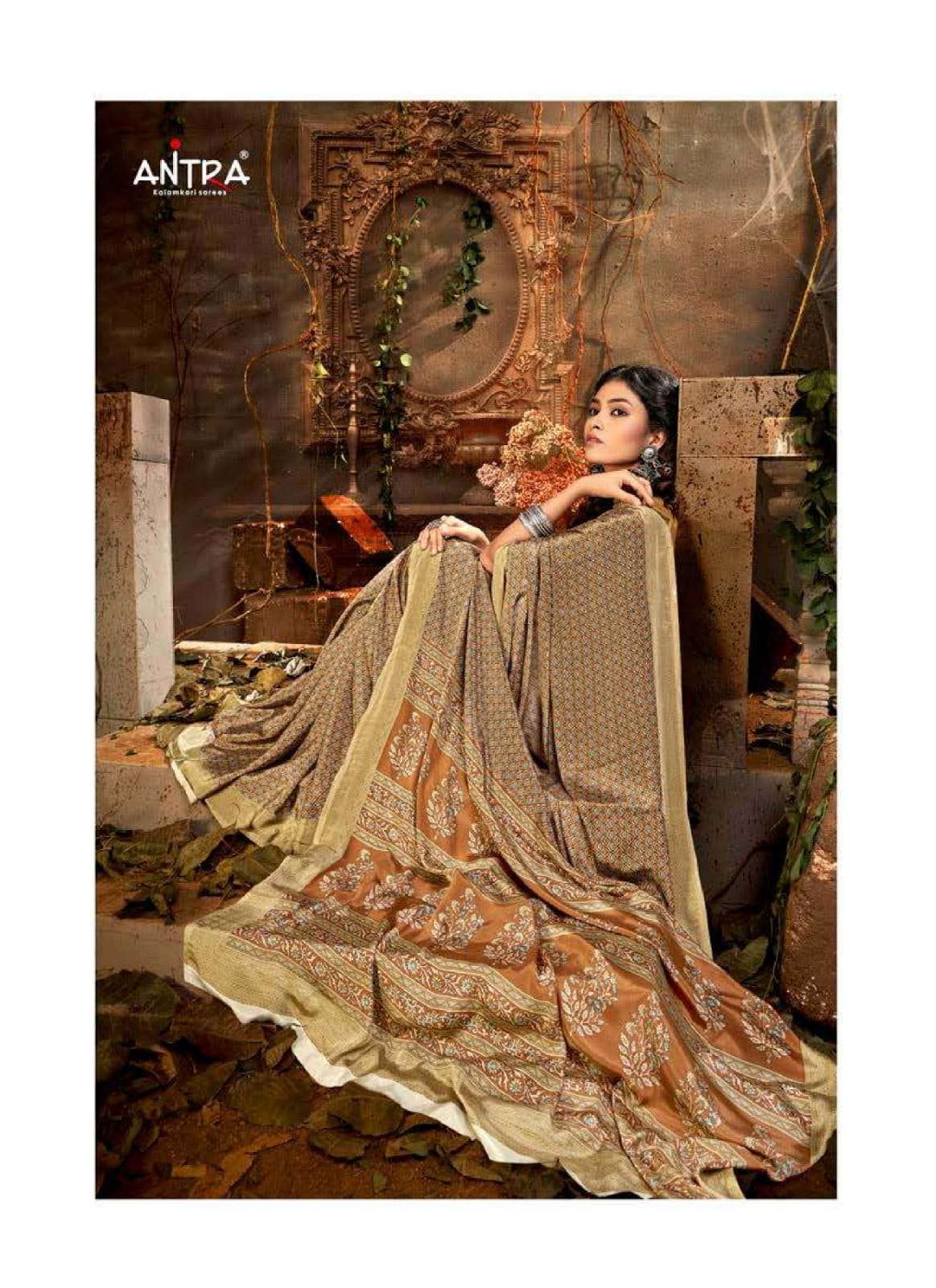 antra mysore silk vol 1 series 76121-76130 kasturi crape saree