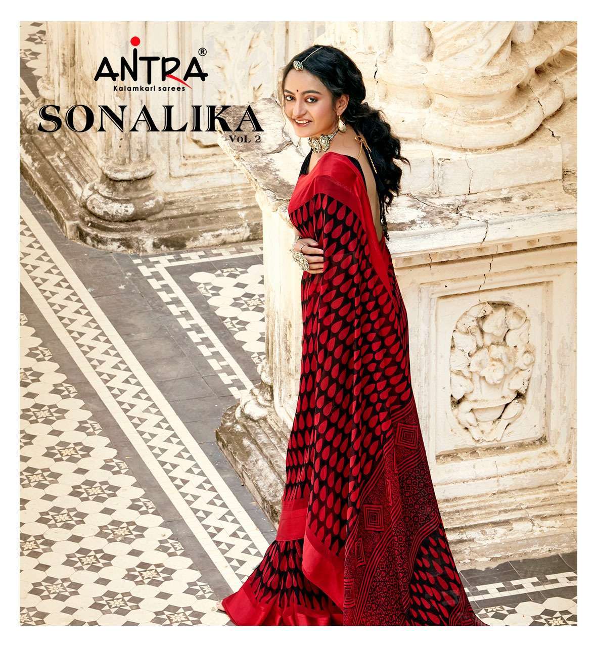 antra sonalika vol 2 series 77841-77850 weightless print saree