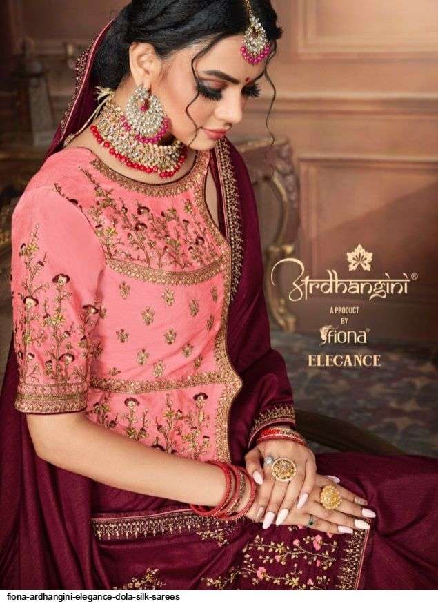 ardhangini elegance series 1501-1507 heavy dola silk saree