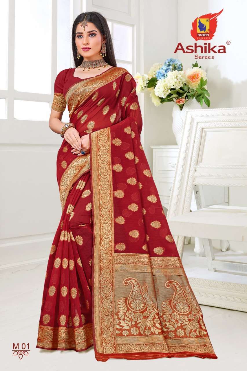 ashika saree muskaan series 01-06 cotton silk saree