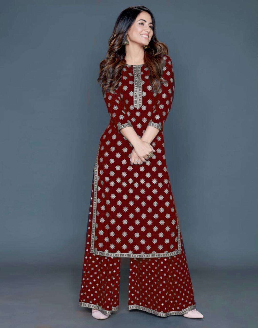 BT-1001 DESIGNER 14KG RAYON KURTIS