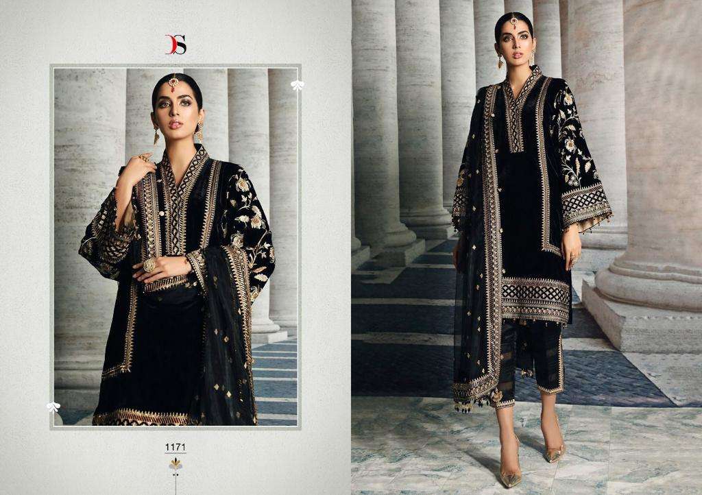 DEEPSY SUIT ANAYA 1171 DESIGNER VELVET SUIT 