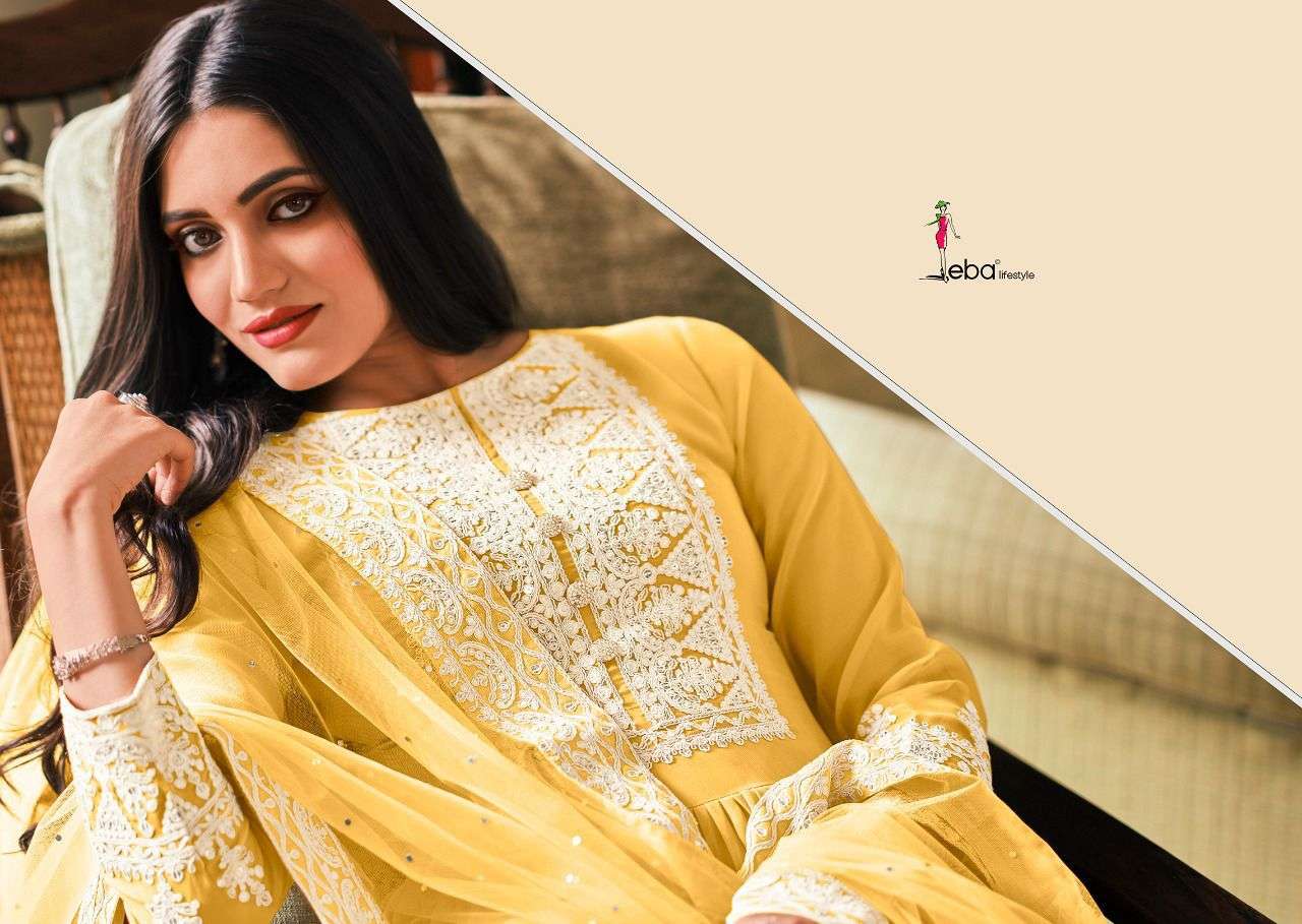 EBA LIFESTYLE DIL NOOR DESIGNER PURE GEORGETTE SUIT 