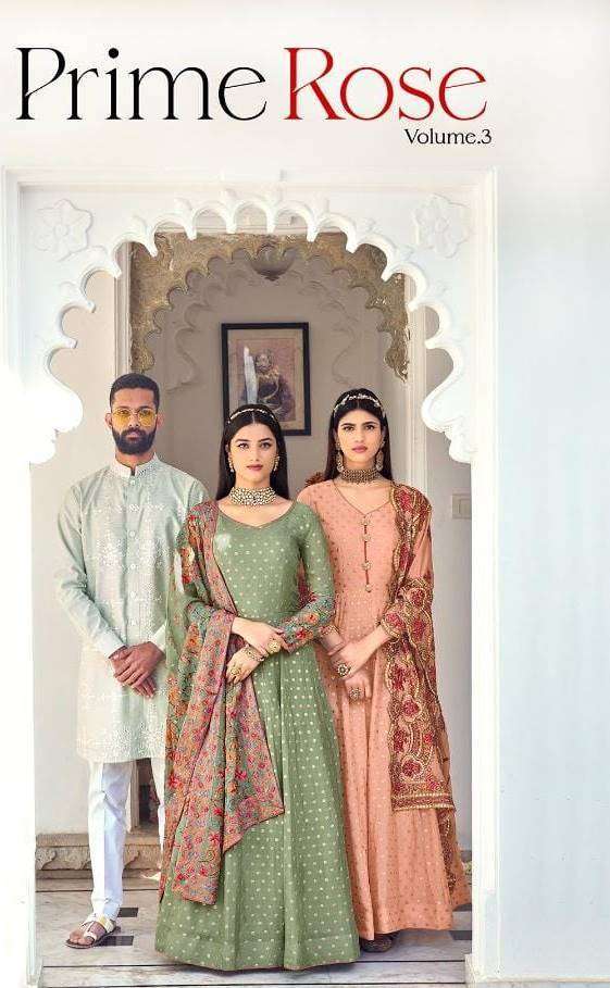 eba prime rose vol 3 series 1320-1323 pure georgette suit 