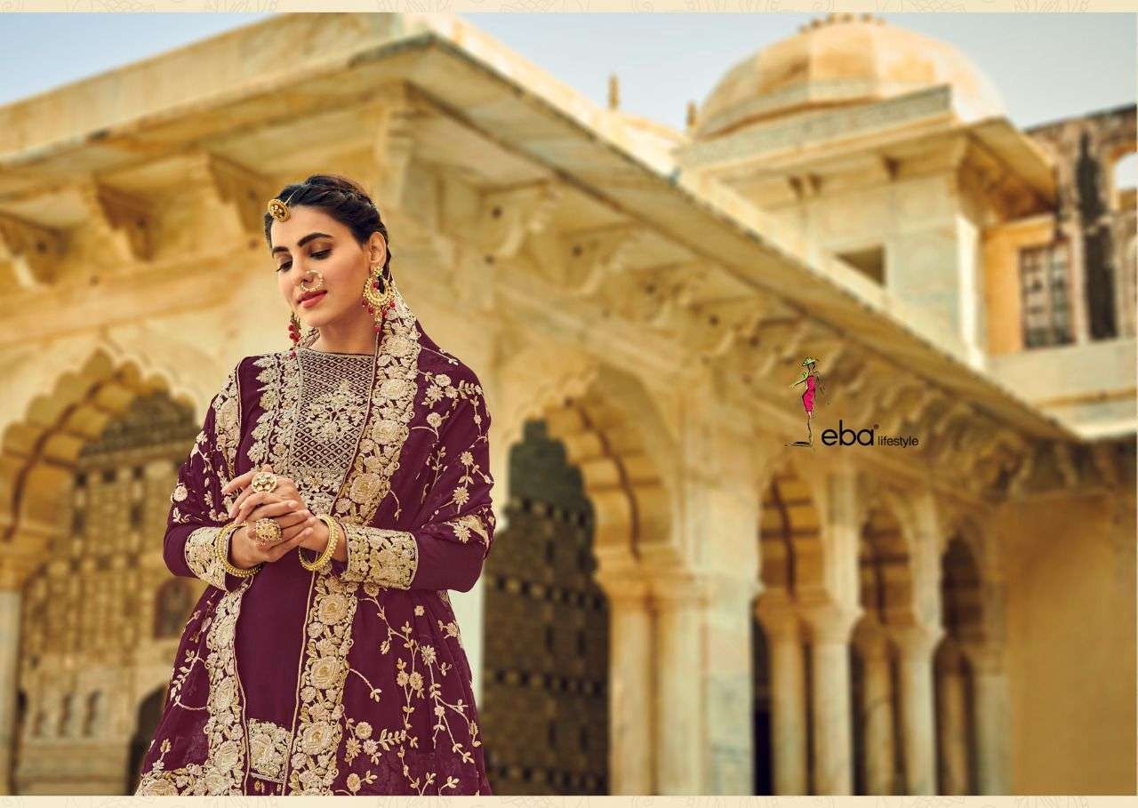 eba rashmi riwaz vol 1 series 1238-1241 faux georgette suit