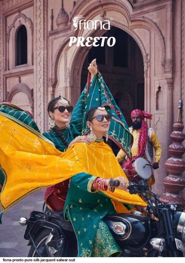 fiona preeto series 26071-26076  Pure silk Jacquard suits