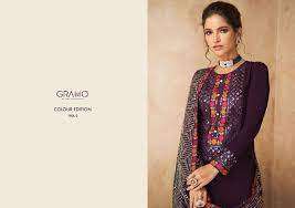 gramo colour edition vol 2 series 151 heavy faux georgette suits 