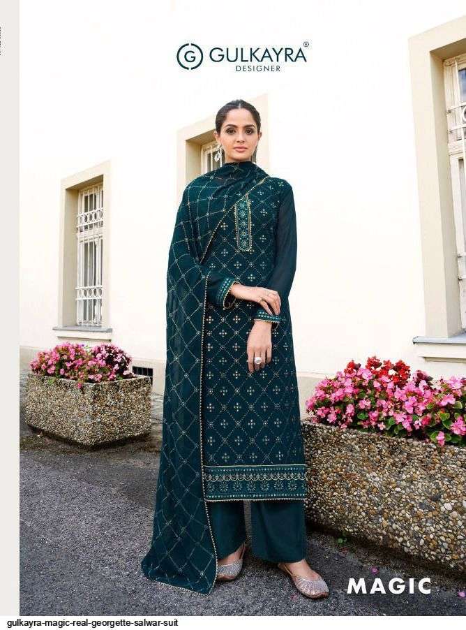 gulkayra magic series 7072-7075 real georgette suits