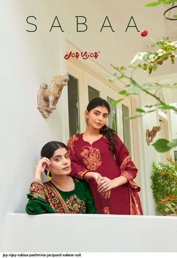 jay vijay sabaa series 6501-6507 pashmina jacquard suits