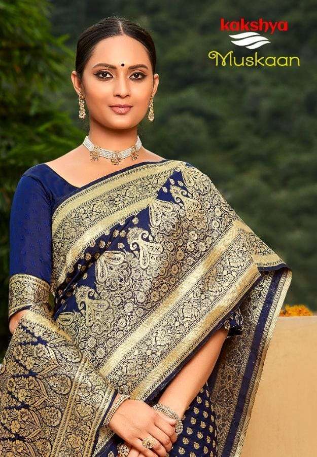 kakshya muskaan series 9501-9503 banarasi silk sarees