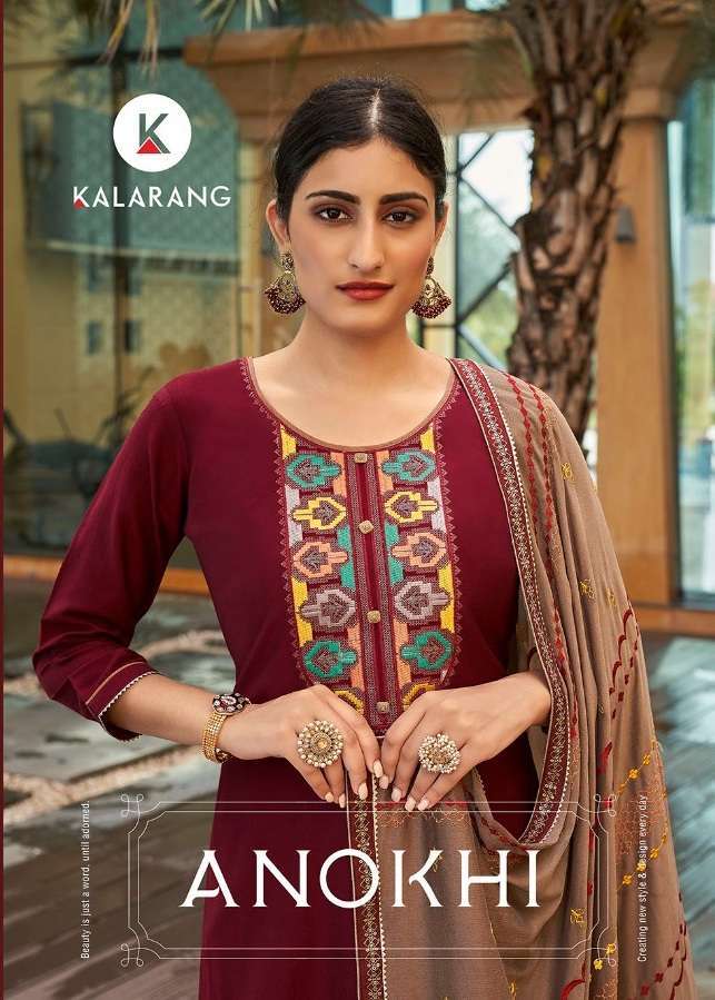 kalarang anokhi series 3331-3334 Parampara Silk kurti with dupatta