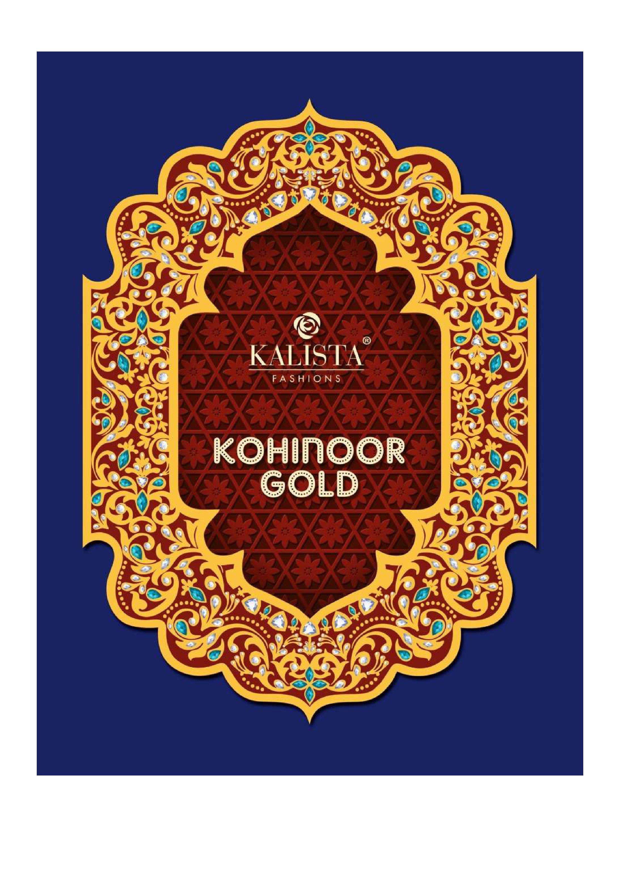kalista kohinoor gold series 11161-111 Heavy imported fabric saree