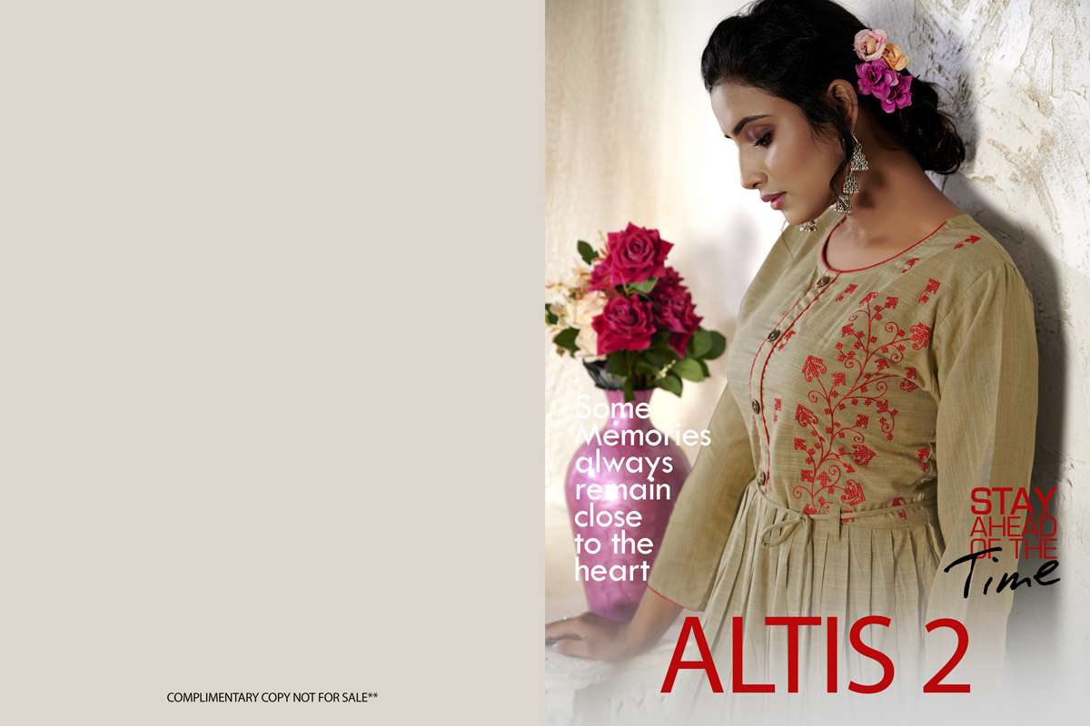 kanasu altis vol 2 series 1001-1008 fancy rayon resham silk kurti