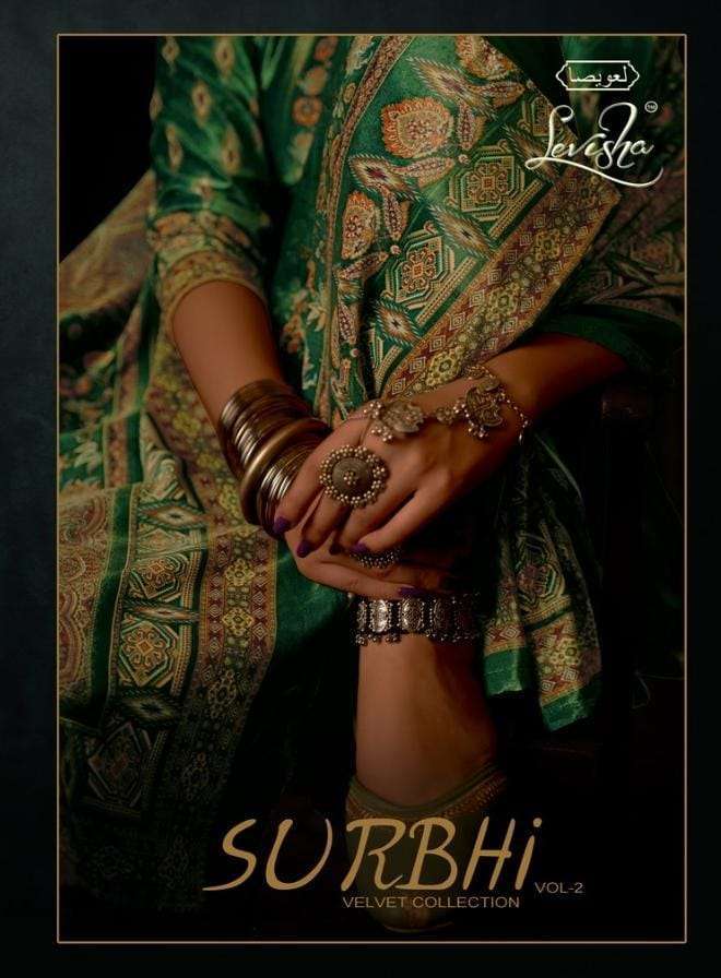 levisha surbhi vol 2 series 7513-7518 pure 9000 velvet suit 