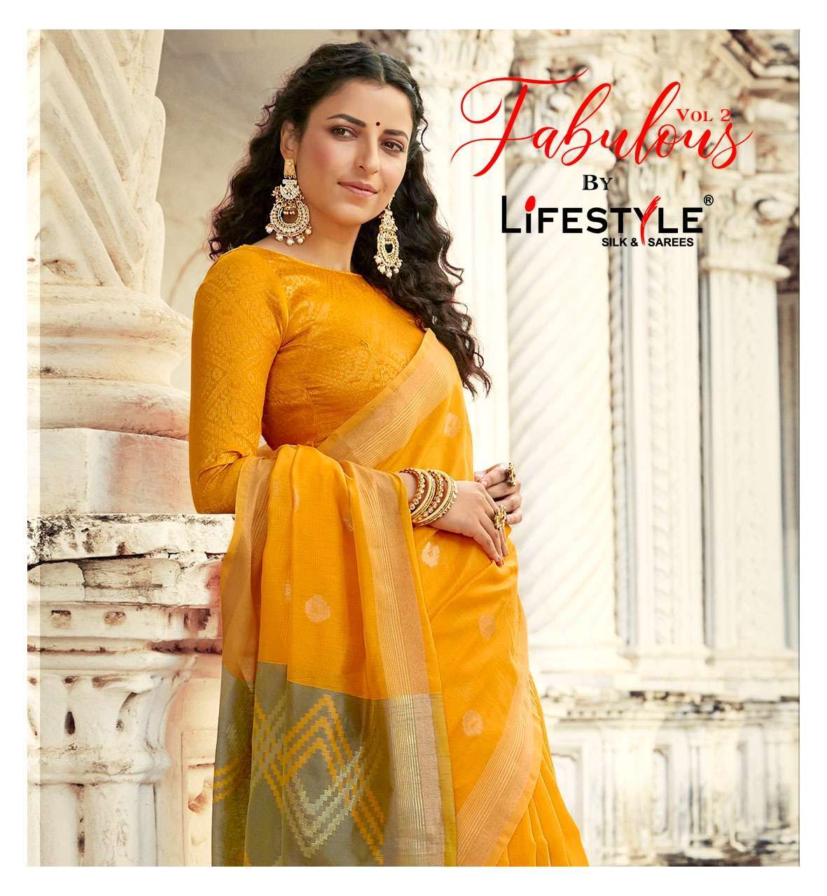 lifestyle fabulous vol 2 series 77801-77806 chanderi silk saree