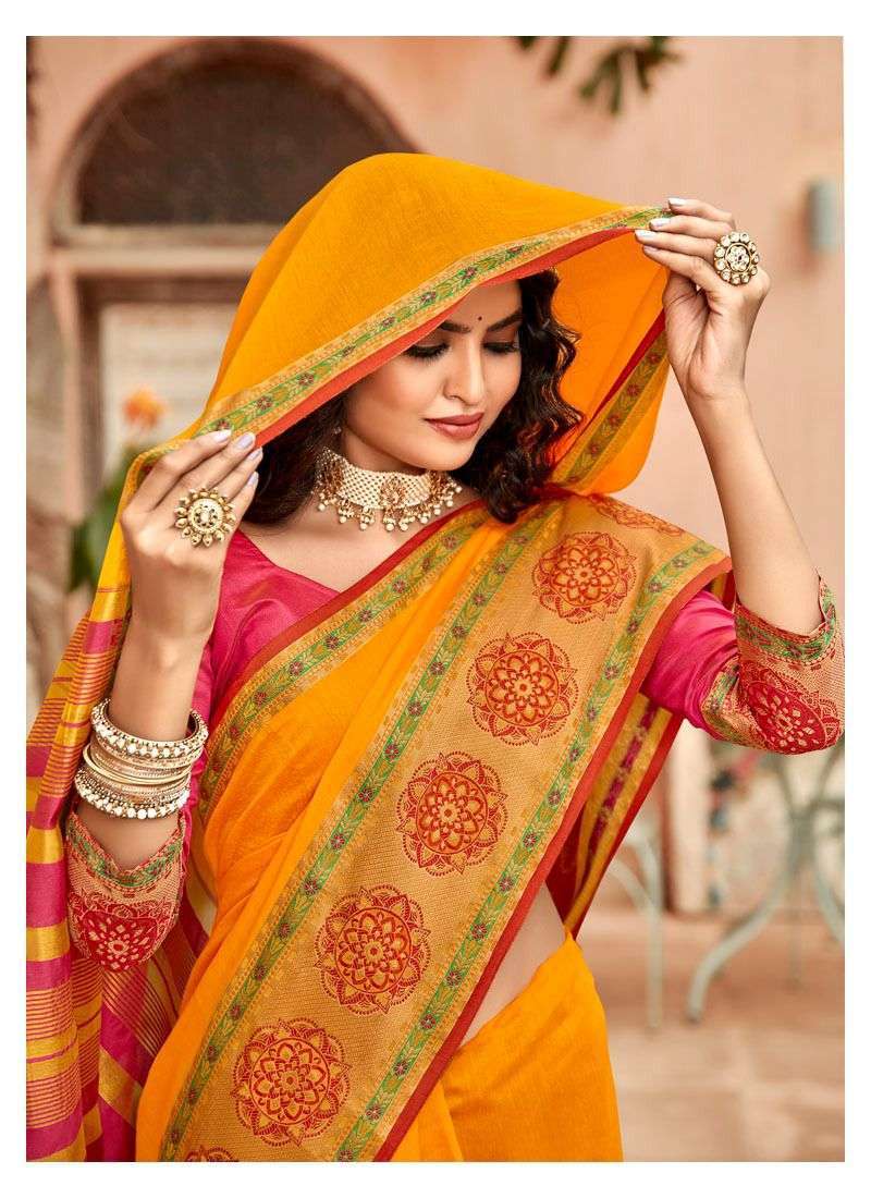 lifestyle kadi silk vol 26 series 77701-77712 chanderi gala saree