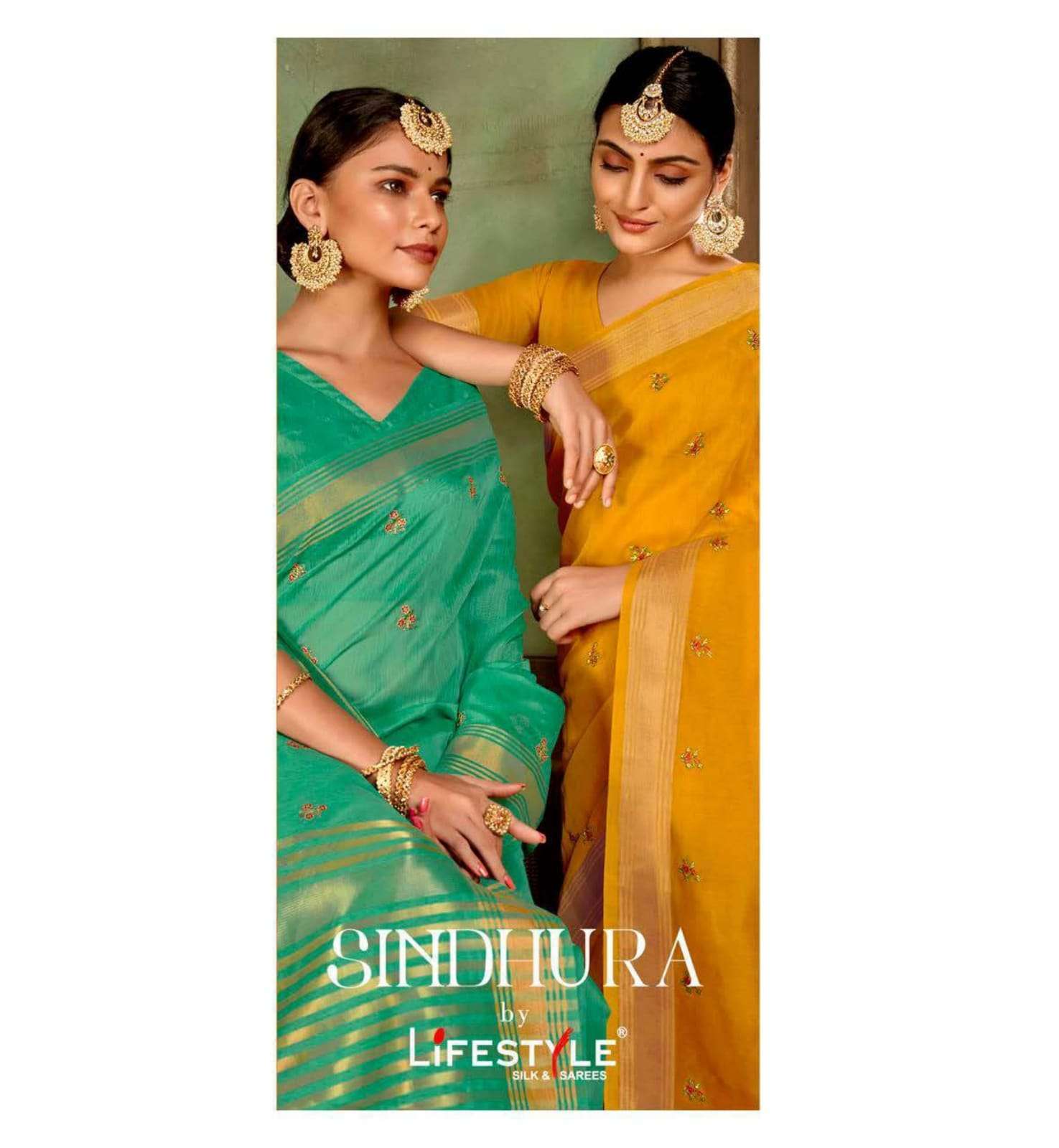 lifestyle sindhura vol 1 series 76761-76766 chanderi silk saree