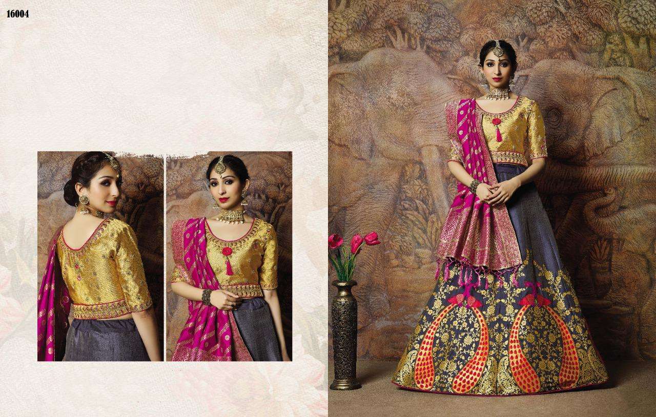 MOHMAYA 16000 DESIGNER JACQUARD WEAVIND SILK LEHENGA 