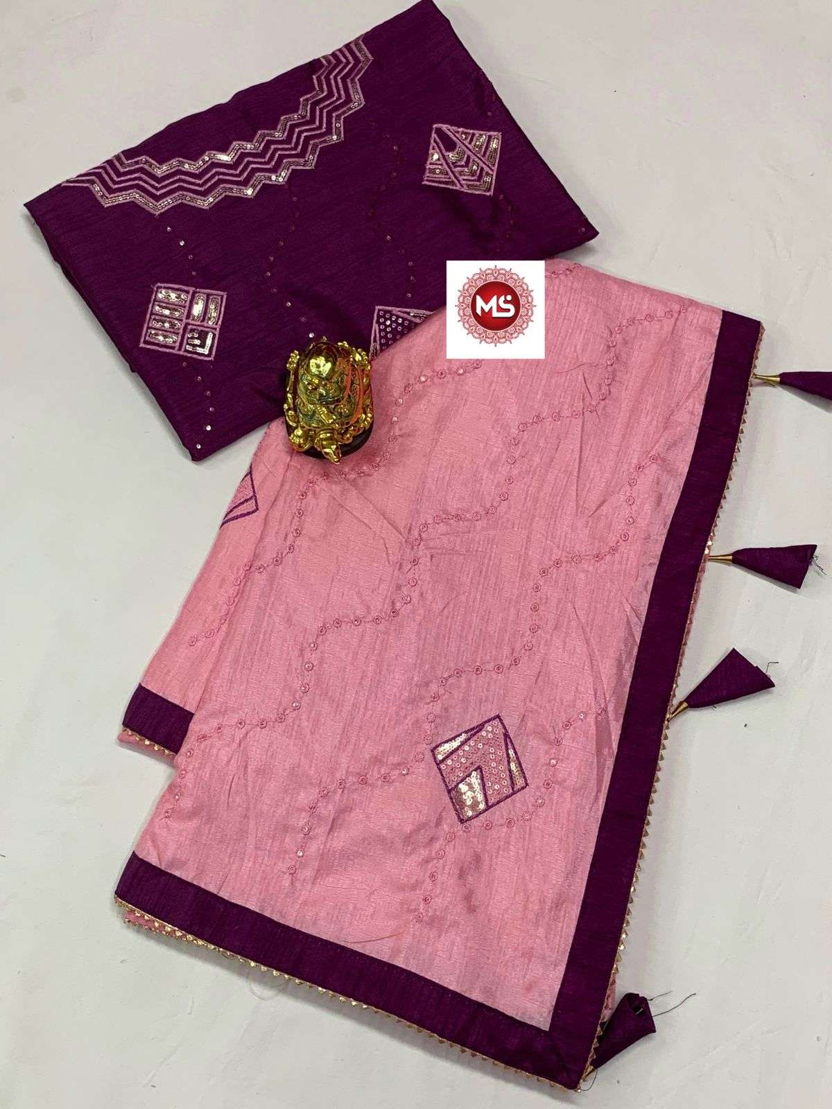 MS DESIGNER PURE DOLA SILK SAREE 