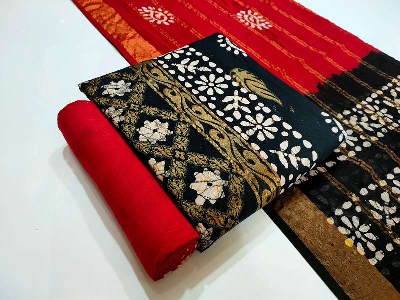 Nemi Jacquard Batik Cotton Batik printed low range suits