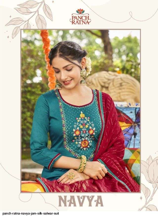 panch ratna navya series 11491-11495 jam silk suits