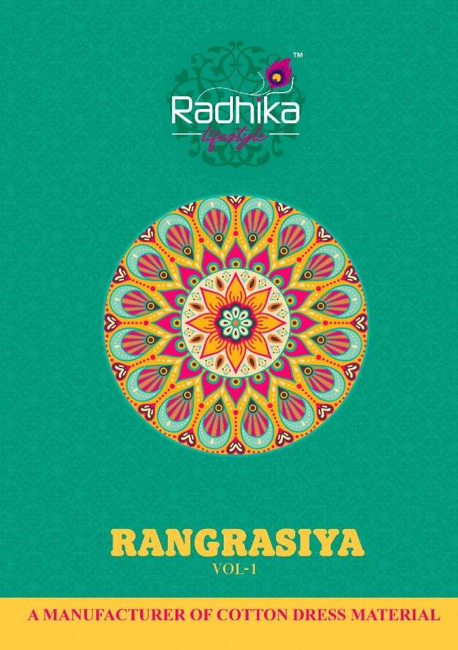 radhika rangrasiya vol 1 series 1001-1010 cotton printed suits