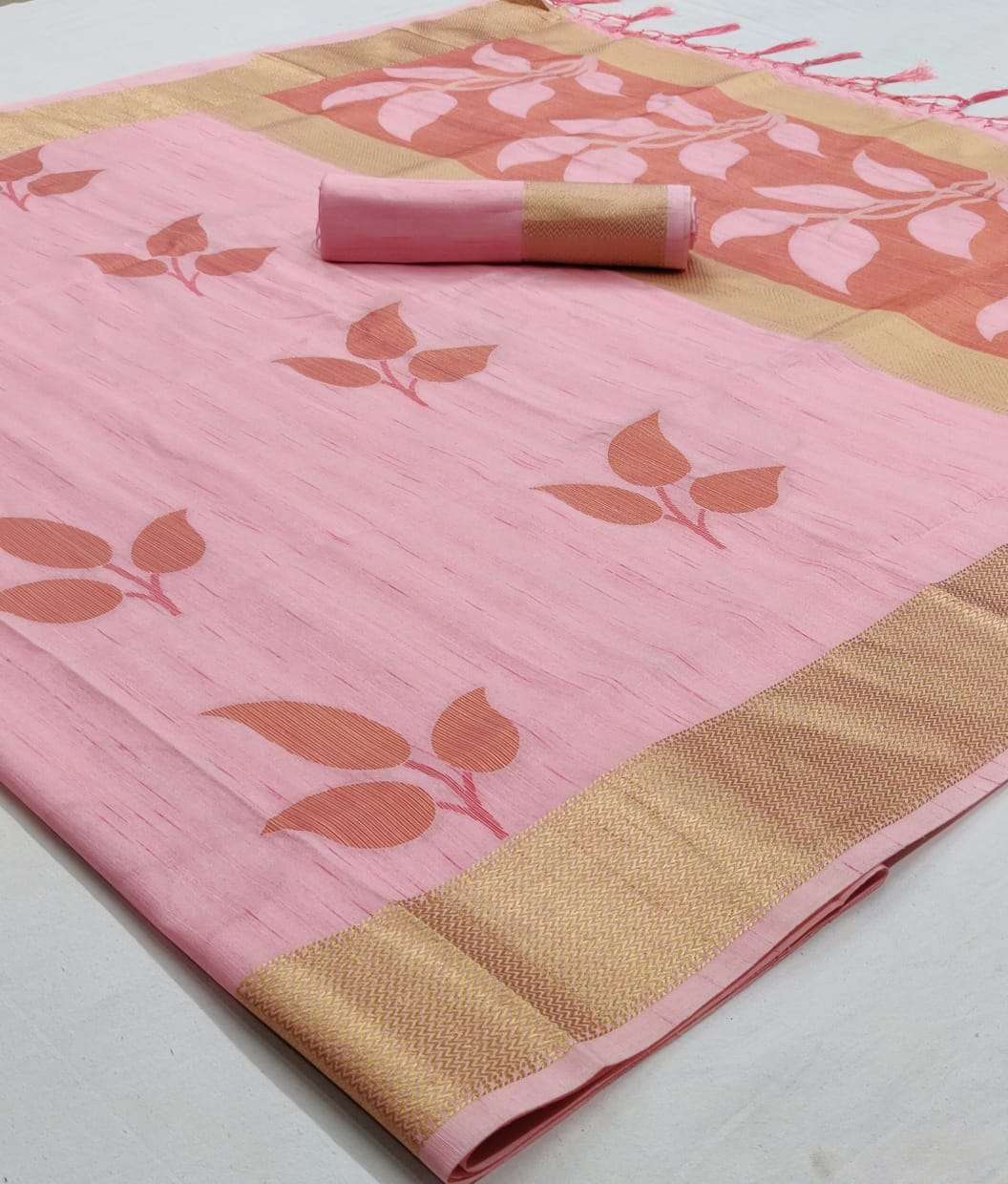 RAJYOG RAJTEX KORIN SILK DESIGNER SOFT HANDLOOM WEAVING SILK SAREE 