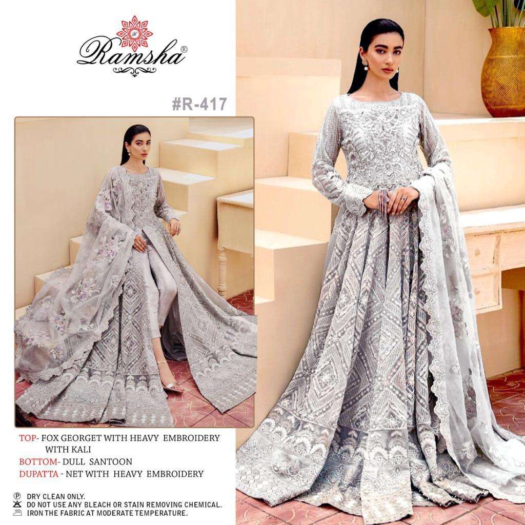 RAMSHA R-417 DESIGNER GEORGETTE SUIT 