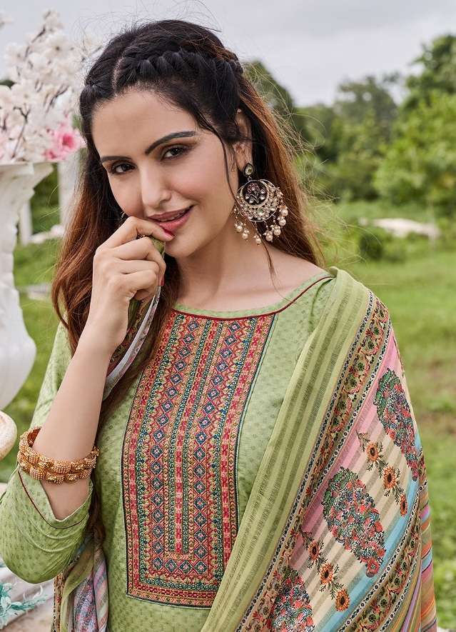 rangoon aagman series 3201-3208 fancy lining silk suit 