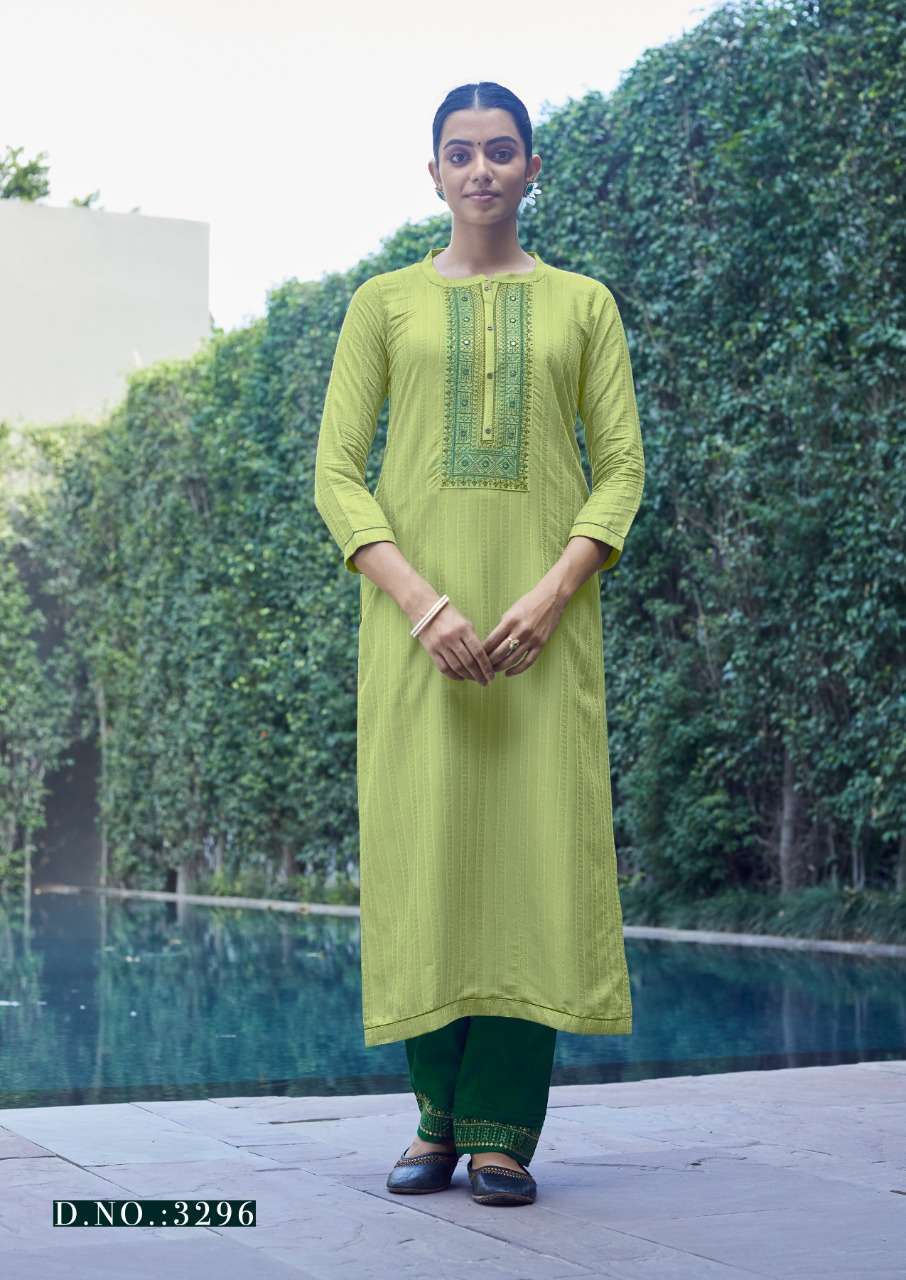 rangoon light line vol 9 series 3291-3298 Fancy lining Silk Work kurti